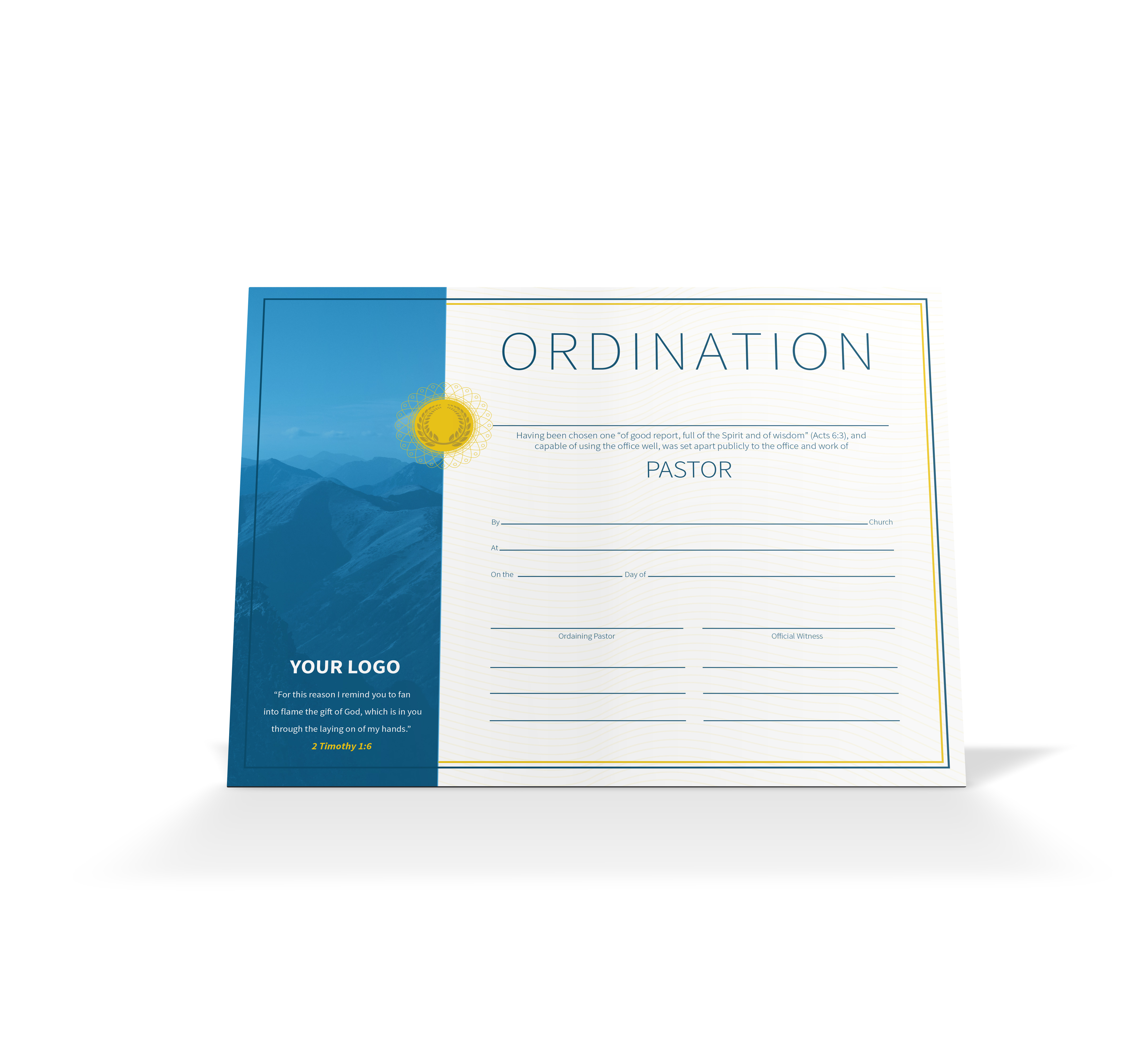 Package of 21 Certificate-Ordination-Minister Award & Certificate Throughout Free Ordination Certificate Template